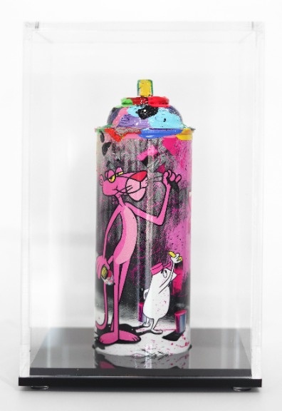 Nelson de la Nuez: Spray Can Sculpture: Painting the Town Pink image 1